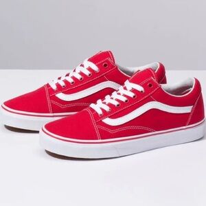 ‼️$10 - Vans Old Skool Red Good Used Condition Size 5M or 6.5W
